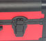 กล่องเครื่องมืออลูมิเนียมสีแดงพร้อมจอแสดงหนัง PU และเครื่องมือบรรจุภัณฑ์น้ำหนักเบา