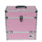 Pink Aluminum Storage Case Record LP 50 Case Empty Interior For DVD/CD Accessories